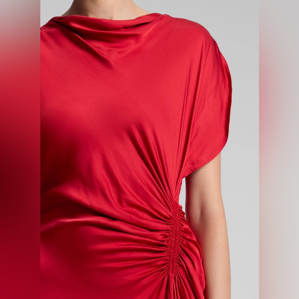 A.L.C $695 Nadia Satin Gown ‘Really Red’ - Picture 6 of 6